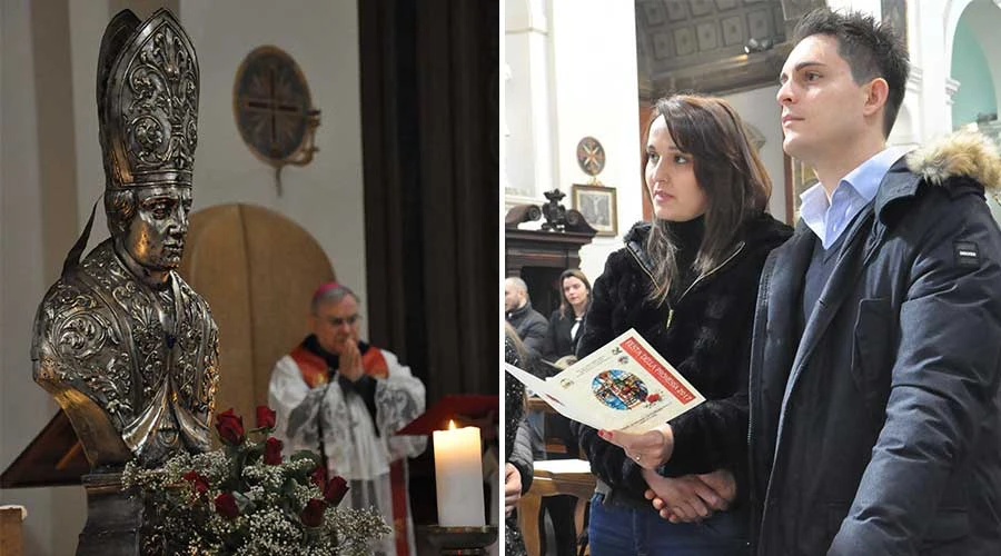 Imagen de San Valentín / Novios en Basílica de San Valentín. Foto: Diócesis de Terni-Narni-Amelia.?w=200&h=150