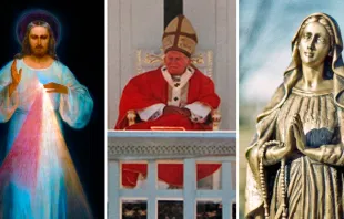 Cuadro Jesús Misericordioso - San Juan Pablo II en Lituania - Virgen María / Foto: Wikipedia Jonn Leffmann (CC BY 3.0) - Flickr  Linus BK (CC BY-ND 2.0) 