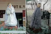Imagen de la Virgen María permanece intacta luego de atentado en Colombia