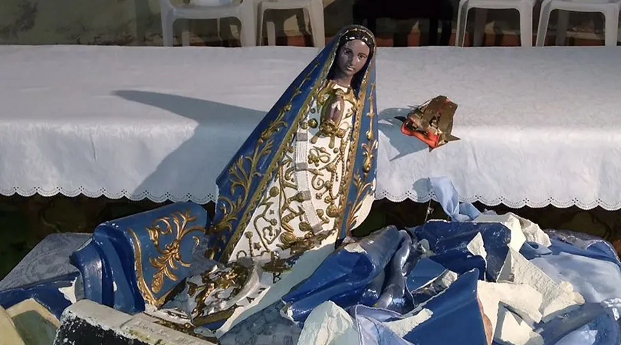 Imagen de la Virgen del Valle atacada en Ancasti, Catamarca / Crédito: P. Esteban Chayle?w=200&h=150