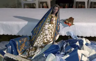 Imagen de la Virgen del Valle atacada en Ancasti, Catamarca / Crédito: P. Esteban Chayle 