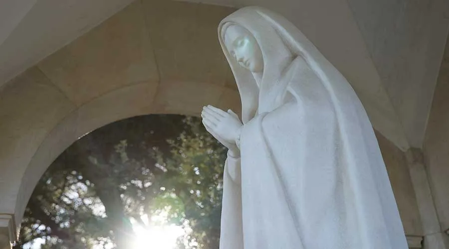 Imagen de la Virgen Fátima en Portugal / Foto: Daniel Ibáñez (ACI Prensa)