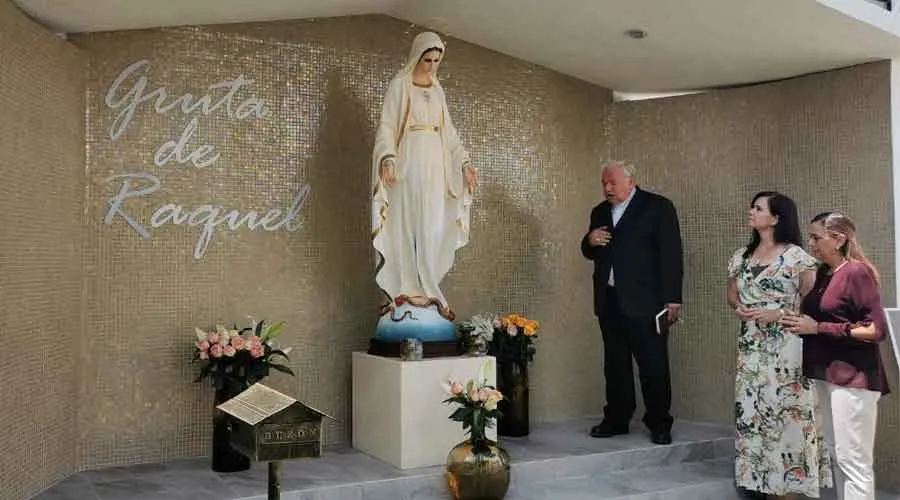 Inauguración de la "Gruta de María" en Guadalajara. Crédito: Cortesía de Los Inocentes de María.