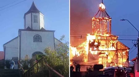 Incendio destruye iglesia patrimonio cultural de Chile