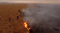 Incendios en el noreste de Argentina. Crédito: Cáritas Argentina.