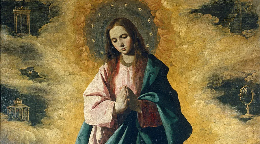 Inmaculada Concepción pintada por Francisco Zurbarán. Foto: Wikipedia.
