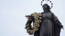 Monumento a la Inmaculada en Roma. Foto: Daniel Ibáñez / ACI Prensa