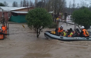Inundaciones en Chile. Cru00e9dito: Carabineros de Chile 