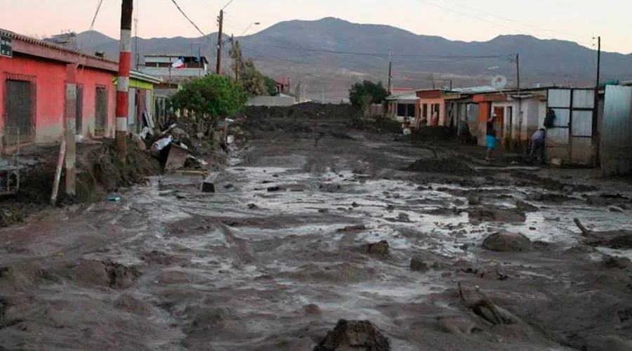 Imagen referencial inundaciones Chile. Foto: Cáritas Chile