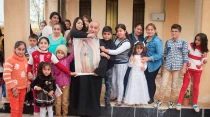 Una de las imu00e1genes de la Virgen de Guadalupe que peregrinu00f3 desde Mu00e9xico a Irak. Foto SIAME