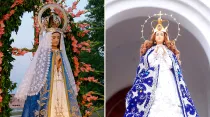 Virgen de Itatí - Foto: Arzobispado de Corrientes / Virgen de Caacupé - Foto: Santuario Virgen Caacupé
