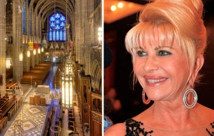 Interior de la Iglesia de San Vicente Ferrer, en Manhattan, Nueva York / Ivana Trump. Cru00e9dito: mejorbudbrian (CC BY-SA 3.0) / Christopher Peterson (CC BY-SA 3.0) 