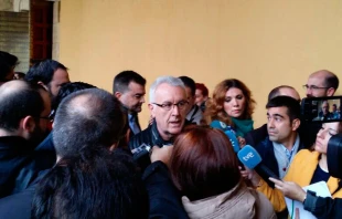 Mitin polu00edtico de Izquierda Unida en la Catedral de Cu00f3rdoba Foto: Cabildo de la Catedral de Cu00f3rdoba 