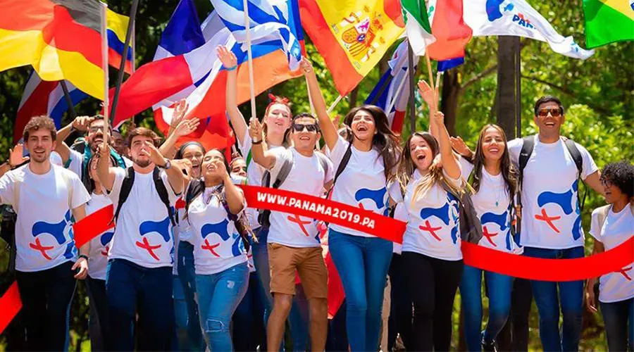 Jóvenes durante la Jornada Mundial de la Juventud de Panamá. Foto: JMJ Panamá