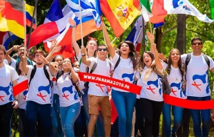 Ju00f3venes durante la Jornada Mundial de la Juventud de Panamu00e1. Foto: JMJ Panamu00e1 