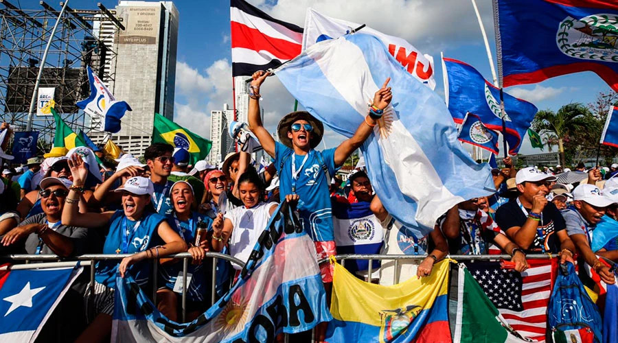 JÃ³venes peregrinos de la Jornada Mundial de la Juventud PanamÃ¡ 2019 - Foto: Daniel IbÃ¡Ã±ez (ACI Prensa)