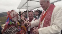 San Juan Pablo II en Ayacucho (Perú) / Foto: Vatican Media / ACI Prensa