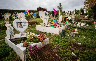 Jardín de los Ángeles en Roma. Crédito: Daniel Ibáñez / EWTN News