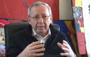 P. Marko Rupnik, sacerdote y artista jesuita acusado de abusos sexuales. Cru00e9dito: Captura de video de Vatican News 