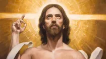 Jesús Resucitado, en pintura de Raúl Berzosa.