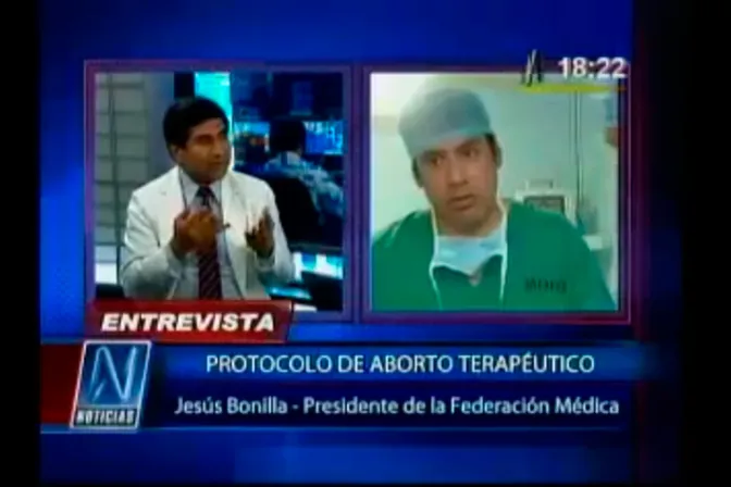 [VIDEO] Protocolo de aborto terapéutico “no sirve para nada”, asegura presidente de Federación Médica Peruana