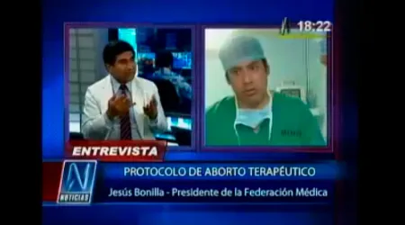 [VIDEO] Protocolo de aborto terapéutico “no sirve para nada”, asegura presidente de Federación Médica Peruana