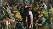 Jesús expulsa a los mercaderes del templo, pintura de El Greco. Foto: Wikipedia / dominio público