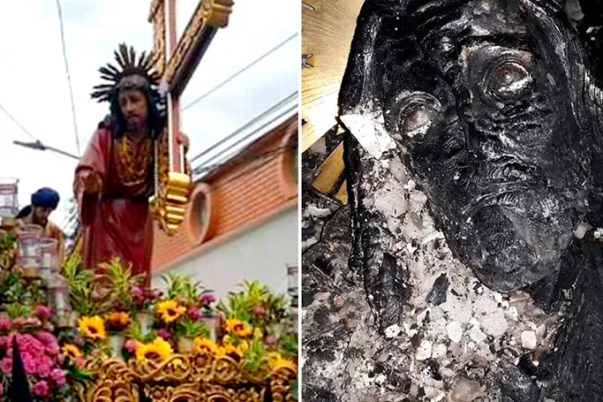 Incendio en capilla destruye imagen de Jesús Nazareno de 150 años