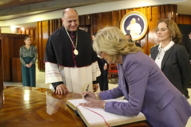 Jill Biden, primera dama de Estados Unidos, visita la Basílica de Guadalupe