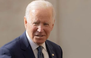 Joe Biden esta mau00f1ana en el Vaticano. Cru00e9dito: Daniel Ibu00e1u00f1ez / ACI Prensa 