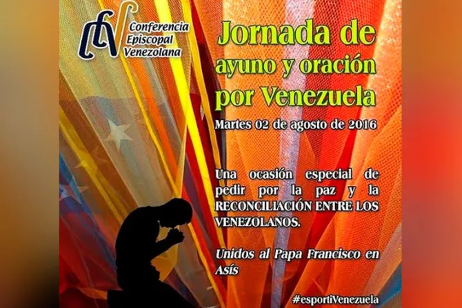 Obispos convocan a Jornada de Oración por la paz y reconciliación en Venezuela