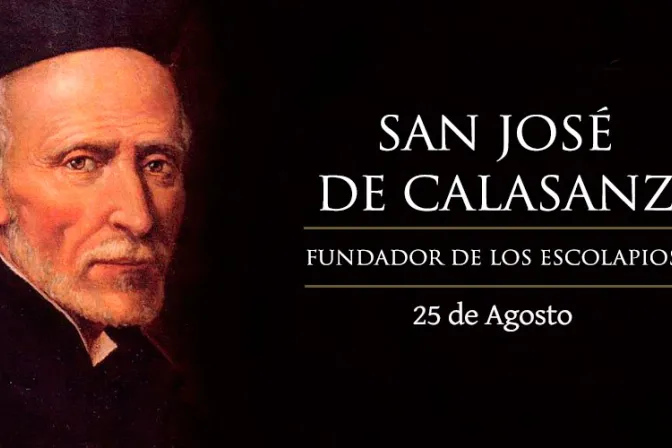 Cada 25 de agosto se celebra a San José de Calasanz, sacerdote creador de la educación pública