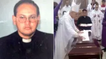 El P. José Luis Jaimes / La Misa de Exequias presidida por Mons. Mario Moronta. Fotos. Twitter Diócesis de San Cristóbal