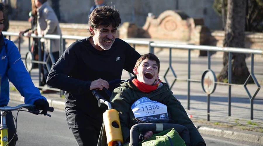 José Manuel Roas y su hijo Pablo durante una carrera. Foto: Cortesía José Manuel Roas. ?w=200&h=150