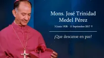 Mons. José Trinidad Medel Pérez / Crédito: Arquidiócesis de Durango 