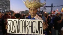 Un joven de Nicaragua en la JMJ Panamá 2019. Foto: David Ramos / ACI Prensa