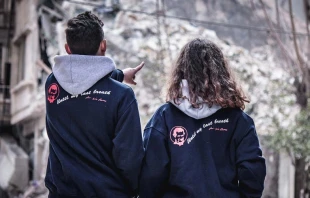 Ju00f3venes salesianos en Siria. Cru00e9dito: ANS Salesianos 