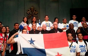 Jovenes panameu00f1os en Roma / Foto: ACI Prensa 