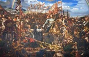 Pintura que muestra al rey Juan III Sobieski entregando la carta en la que informaba al Papa Inocencio XI de la victoria sobre el Imperio Otomano en la Batalla de Viena. Crédito: Dominio público.