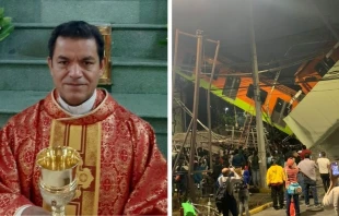 P. Juan Ortiz. Cru00e9dito: Cortesu00eda Desde la Fe / Accidente del Metro. Cru00e9dito: Secretaru00eda General de Gestiu00f3n Integral de Riesgos y Protecciu00f3n Civil de Ciudad de Mu00e9xico. 