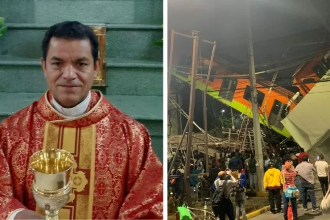 Sacerdote impartió absolución general a víctimas de accidente de Metro de Ciudad de México