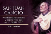 Cada 23 de diciembre se celebra a San Juan Cancio, nos previene de la calumnia y la difamación