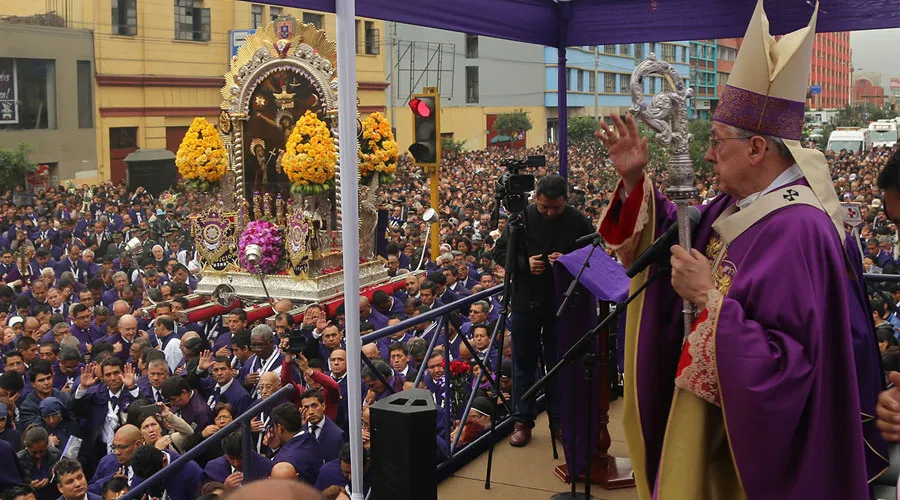 Cardenal Juan Luis CIpriani en Misa por Solemnidad del Señor de los Milagros. Foto: Arzobispado de Lima.?w=200&h=150