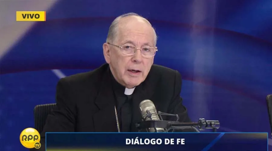 Cardenal Juan Luis Cipriani. Foto: Captura de video / RPP.?w=200&h=150