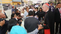 Cardenal Juan Luis Cipriani participa en almuerzo en I Jornada Mundial de los Pobres. Foto: Arzobispado de Lima.