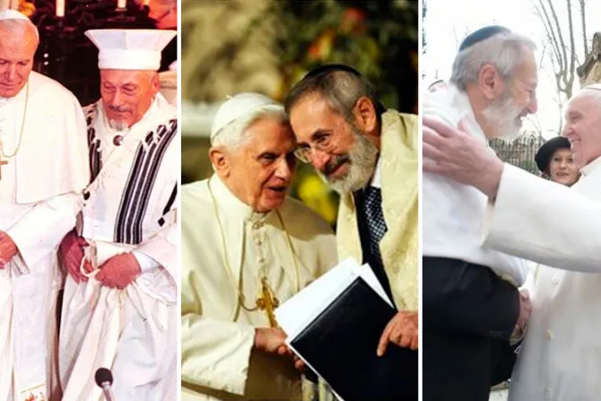 “Cuán bueno es que los hermanos estén juntos”: La historia de los Papas en las sinagogas