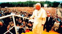 San Juan Pablo II en el Santuario de Jasna Gora, Polonia. Crédito: Jasna Gora News
