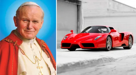 ¿Sabías que a San Juan Pablo II le regalaron un Ferrari?