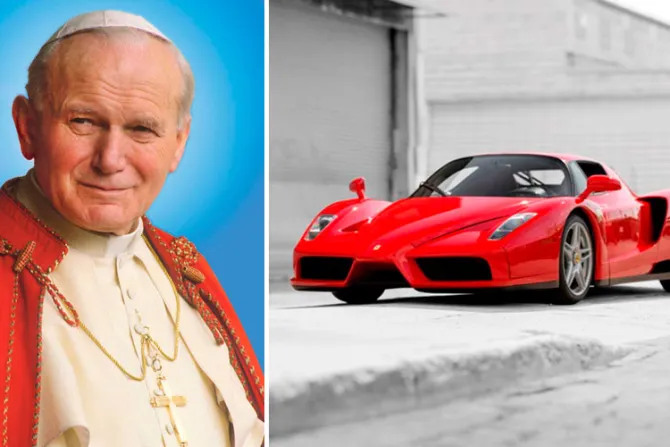 ¿Sabías que a San Juan Pablo II le regalaron un Ferrari?