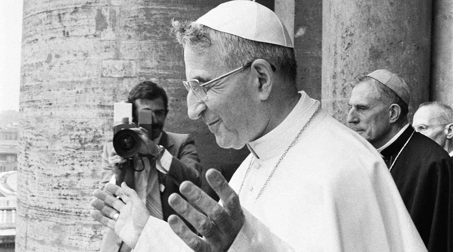 Juan Pablo I el día de su elección como Papa. Foto: L'Osservatore Romano